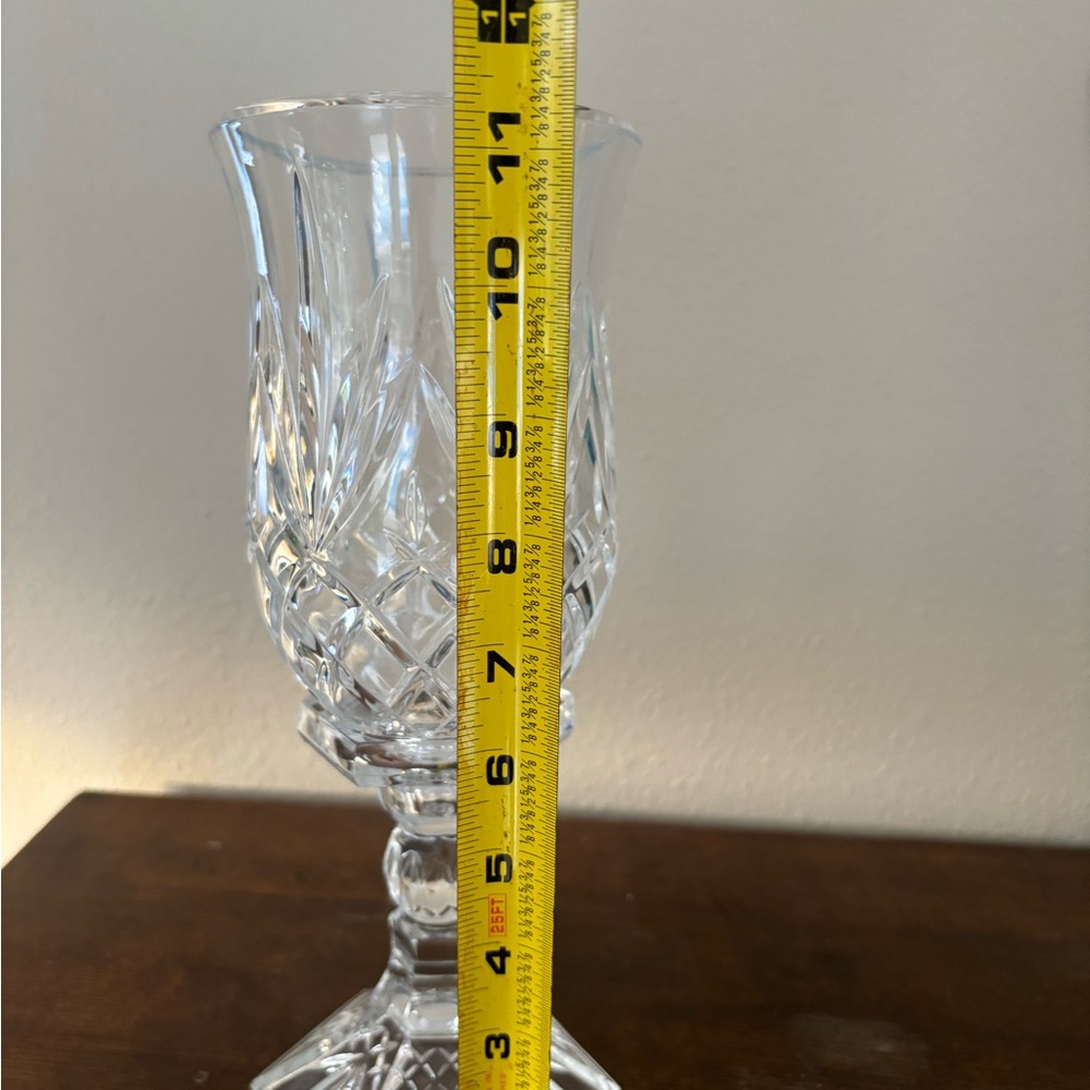 Godinger Lexington hurricane lamp, made from 24% lead crystal - Picture 6 of 7